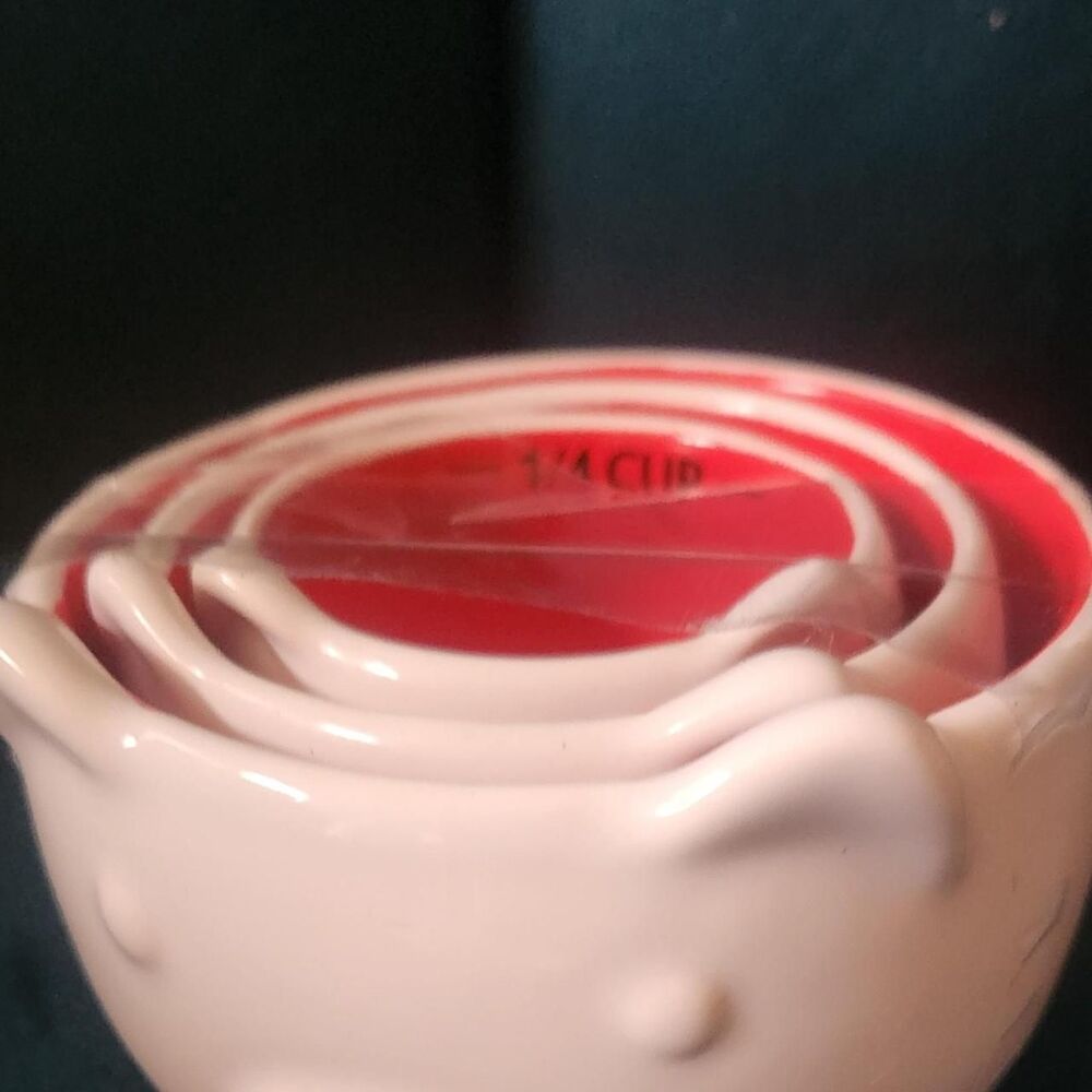 Whimsical ceramic pig measuring cups kitsch great gift cottagecore farm home